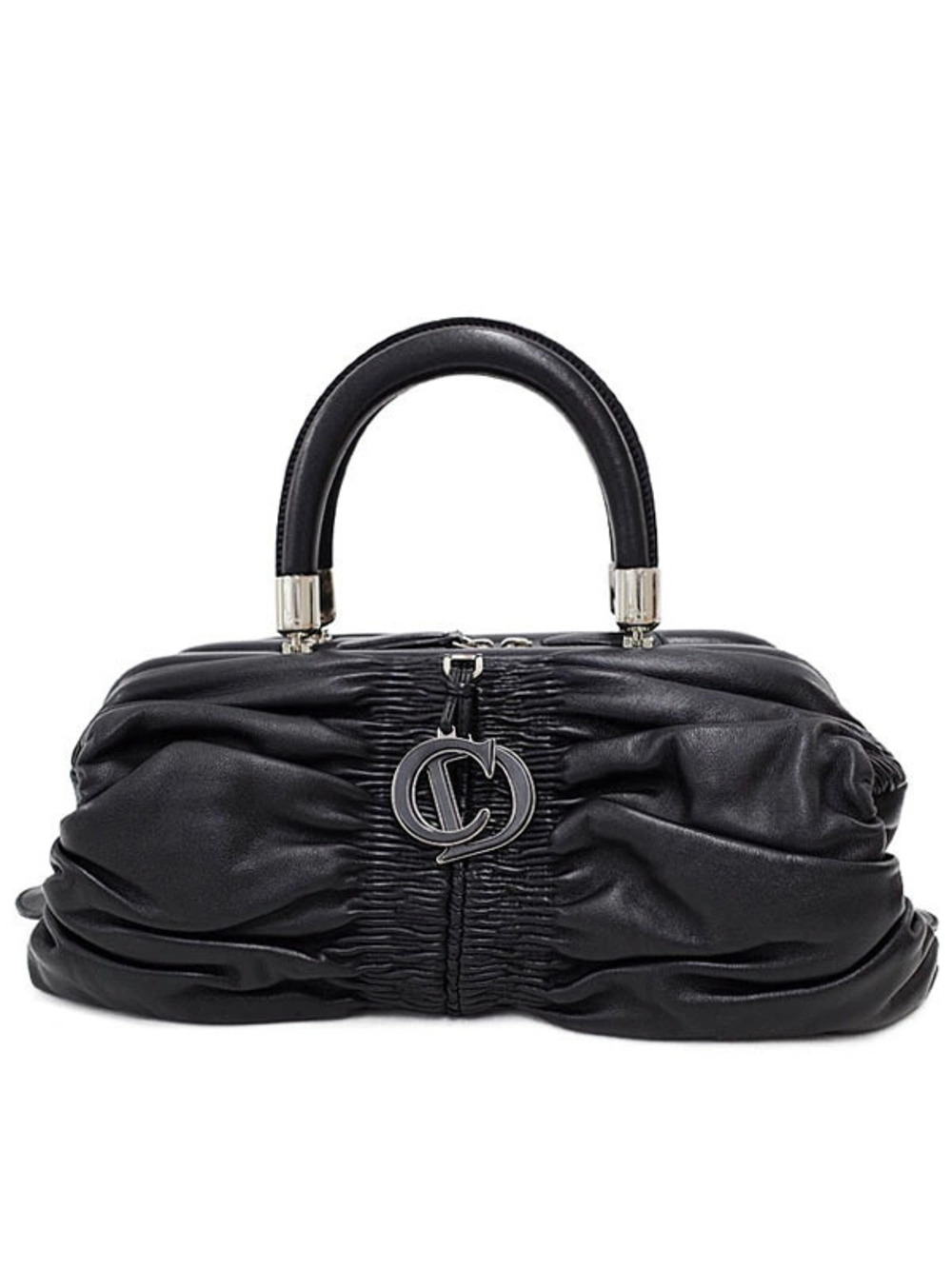 Christian Dior Black Lambskin Karenina East West Bag John Galliano era